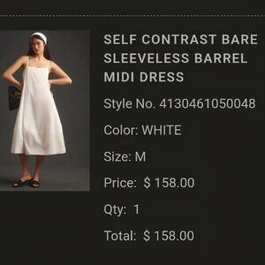 Anthropologie Barrel Midi dress
